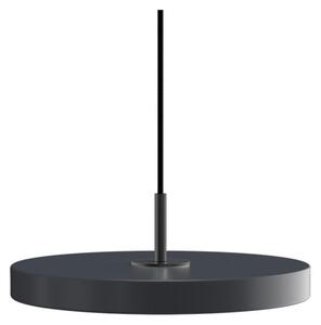 Lampa wisząca Asteria Plus, Ø 30 cm, szara/czarna