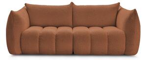 Pomarańczowa sofa z materiału bouclé 234 cm Azra – Bobochic Paris