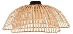 Lampa Sufitowa Lindby, Ilajus, ściemnialny, drewniany, jadalnia, bambus, boho