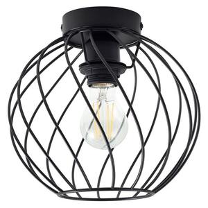Lampa Sufitowa Lindby, Danika, ściemnialny, czarny, salon, metal, nowoczesny