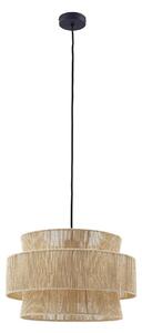 Lampa Wisząca Lindby, Anuva, ściemnialny, beżowy, jadalnia, papier | karton, dworkowy | rustykalny