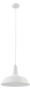 Lampa Wisząca Lindby, Laylan, ściemnialny, biały, jadalnia, metal, nowoczesny