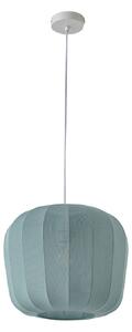 Lampa Wisząca Lindby, Helin, ściemnialny, niebieski, jadalnia, tkanina | tekstylia, nowoczesny