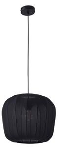 Lampa Wisząca Lindby, Helin, ściemnialny, czarny, jadalnia, tkanina | tekstylia, nowoczesny
