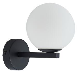 Lampa Ścienna Lucande, Bidolo, ściemnialny, czarny, łazienka, szkło