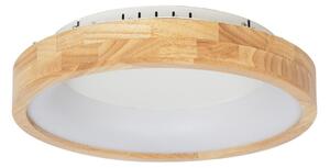 Lampa Sufitowa Lucande, Samvel, drewniany, jadalnia, drewno, nowoczesny