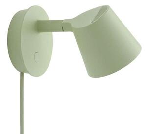 Lampa Ścienna Muuto, ściemnialny, zielony, salon, aluminium