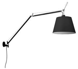 Tolomeo Mega Kinkiet z przełącznikiem Ø320 Czarny