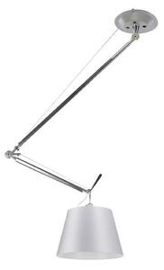Lampa Wisząca Artemide, szary, salon, aluminium