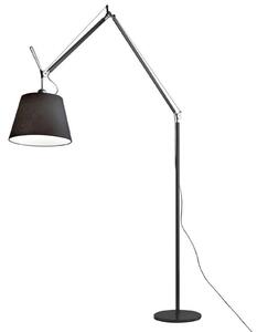 Tolomeo Mega Lampa Podłogowa Ø360 Czarna Satyna/Czarna