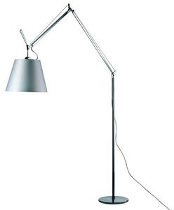 Tolomeo Mega Lampa Podłogowa Ø360 Szara Satyna/Czarna
