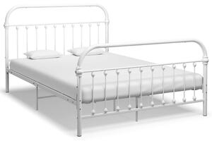 Białe industrialne łóżko 180x200 cm - Asal