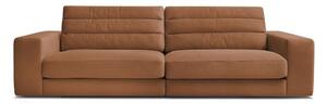Pomarańczowa aksamitna sofa 276 cm Sierra – Bobochic Paris