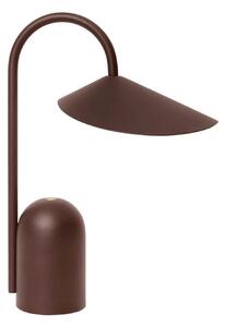 Lampa Stołowa ferm LIVING, brąz rdzawy, salon, aluminium