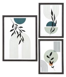 Czarne ramki ścienne zestaw 3 szt. 30x40 cm Aspen – House Nordic