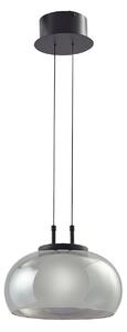 Lampa Wisząca Lucande, Dain, szary, jadalnia, szkło, nowoczesny