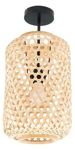 Lampa Sufitowa Lucande, Jorick, ściemnialny, drewniany, salon, bambus, dworkowy | rustykalny