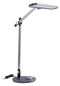 Lampa Stołowa Lindby, Elvir, ściemnialny, szary, jadalnia, aluminium, nowoczesny