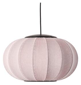 Lampa Wisząca Made By Hand, pudrowy róż, sypialnia, tkanina | tekstylia