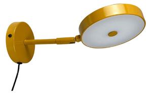 Lampa Ścienna Dyberg Larsen, żółty, sypialnia, metal