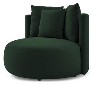 Ciemnozielony aksamitny fotel Cesar – Bobochic Paris