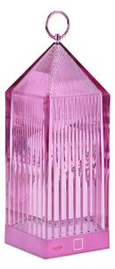Zewnętrzna Lampa Kartell, Lantern, ściemnialny, fioletowy, balkon, tworzywo sztuczne, design