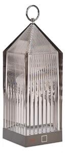 Zewnętrzna Lampa Kartell, Lantern, ściemnialny, szary, balkon, tworzywo sztuczne, design
