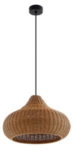 Zewnętrzna Lampa Lucande, Taniola, ściemnialny, drewniany, taras, drewno, boho