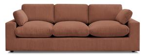 Pomarańczowa sztruksowa sofa 250 cm Belair – Bobochic Paris