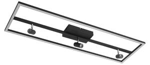 Lampa Sufitowa Lucande, Yvor, czarny, salon, metal, nowoczesny