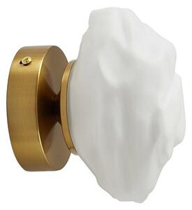 Lampa Ścienna Lindby, Piatra, ściemnialny, biały, salon, szkło, nowoczesny