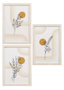 Ramki ścienne w jasnym naturalnym kolorze zestaw 3 szt. 21x30 cm Madison – House Nordic