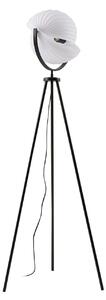 Lampa Podłogowa Lucande, Helva, ściemnialny, czarny, salon, tworzywo sztuczne, skandynawski