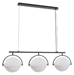Lampa Wisząca Lucande, Helva, ściemnialny, biały, salon, tworzywo sztuczne, skandynawski