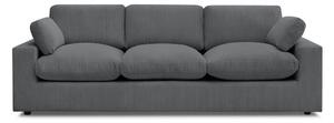 Ciemnoszara sztruksowa sofa 250 cm Belair – Bobochic Paris