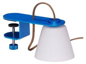 Lampa Ścienna Hübsch, niebieski, salon, szkło