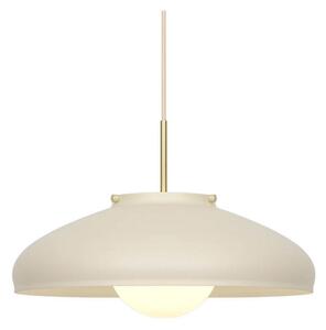 Lampa Wisząca DFTP by Nordlux, Latif, ściemnialny, beżowy, jadalnia, mosiądz, skandynawski