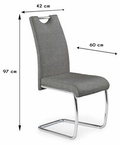 Krzesło model K349 popielate