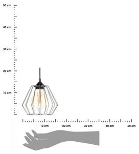 Lampa wisząca WarsawLoft 13 cm srebrna