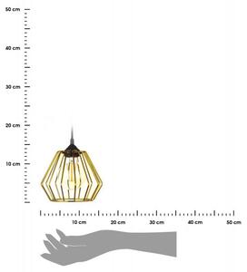 Lampa wisząca WarsawLoft 13 cm złota