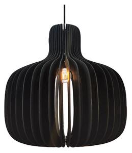 Lampa Wisząca Nordlux, Hazo, ściemnialny, czarny, salon, drewno, skandynawski