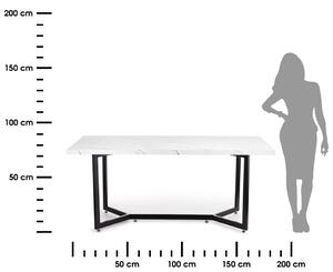 Stół Marillo Black Light 180x90 cm