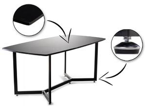 Stół Marillo Black Dark 180x90 cm