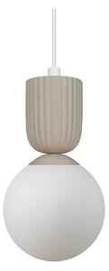 Lampa Wisząca Nordlux, Sadie, ściemnialny, beżowy, salon, szkło, skandynawski