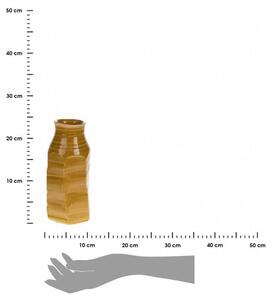 Wazon ceramiczny rustykalny żółty 23 cm