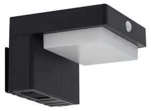 Zewnętrzna Lampa Lindby, Eleazar, czarny, balkon, aluminium, nowoczesny
