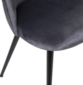Krzesło Slano Velvet szare