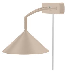 Lampa Ścienna Globen Lighting, beżowy, sypialnia, metal
