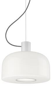 Lampa Wisząca FLOS, Bellhop Glass S1, ściemnialny, biały, salon, szkło, design