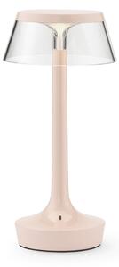 Lampa Stołowa FLOS, Bon jour unplugged, ściemnialny, pudrowy róż, przedpokój, tworzywo sztuczne, design